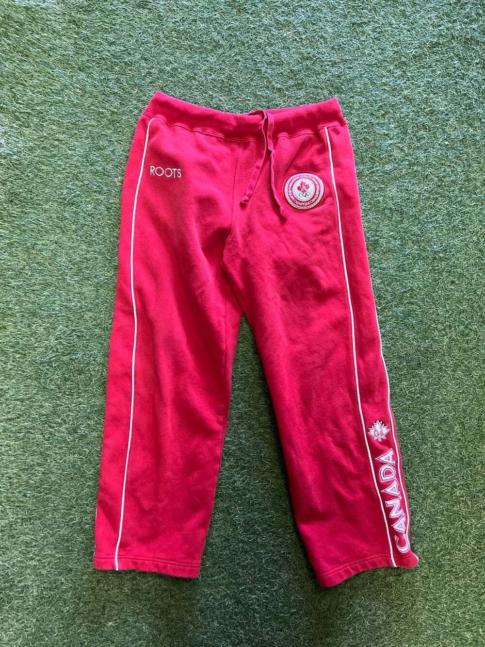 Roots 2004 Canadian Olympic Team Red Sweatpants Size XS